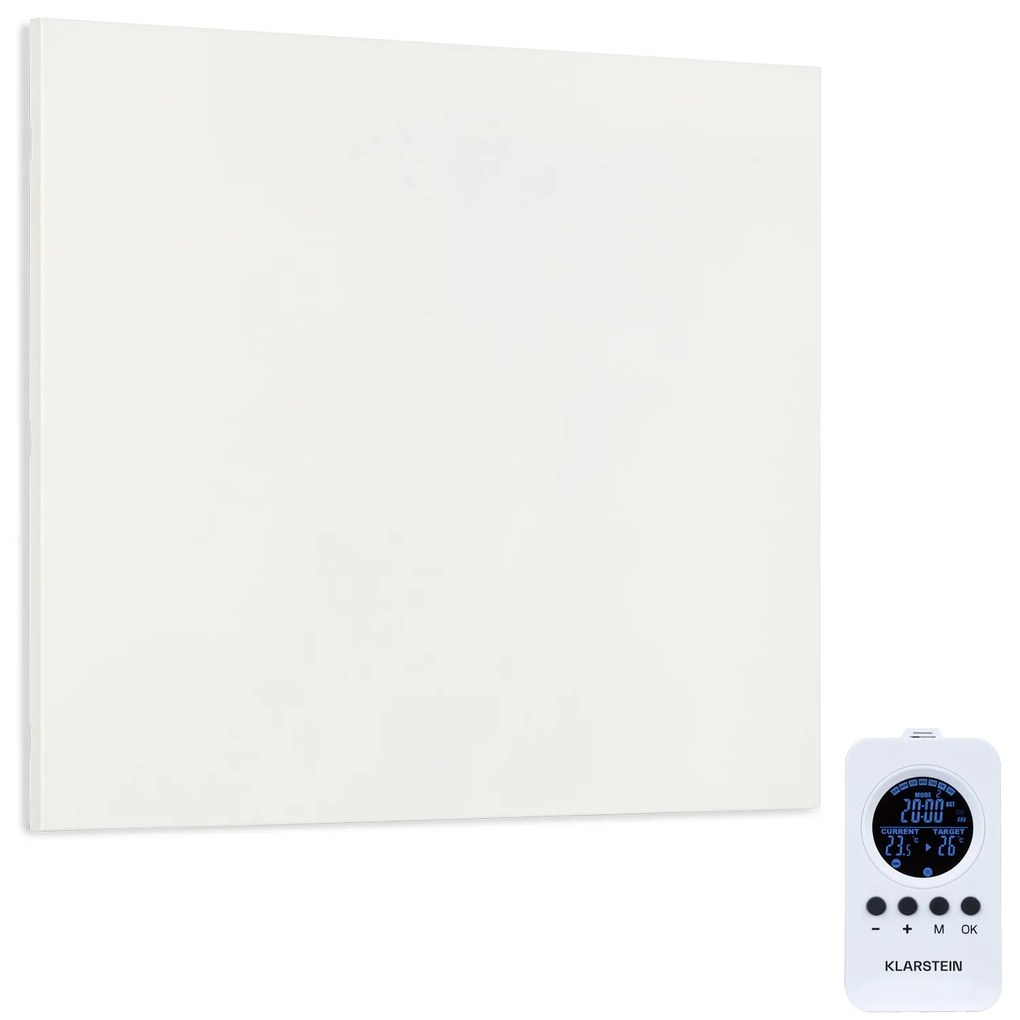 Klarstein Wonderwall Infinite 300W 59,5x50,5cm Panel na podczerwień Biały