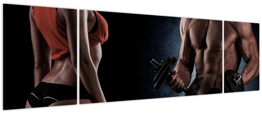 Obraz - Fitness (170x50 cm)