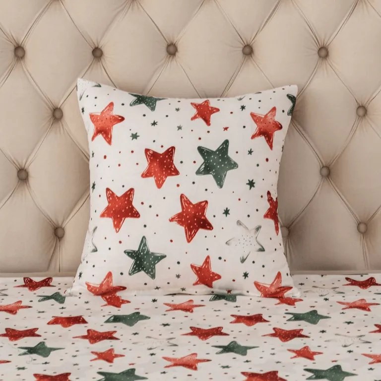 Poszewka na poduszkę z mikrofibry COLORFUL STARS 45x45 cm, kolorowy