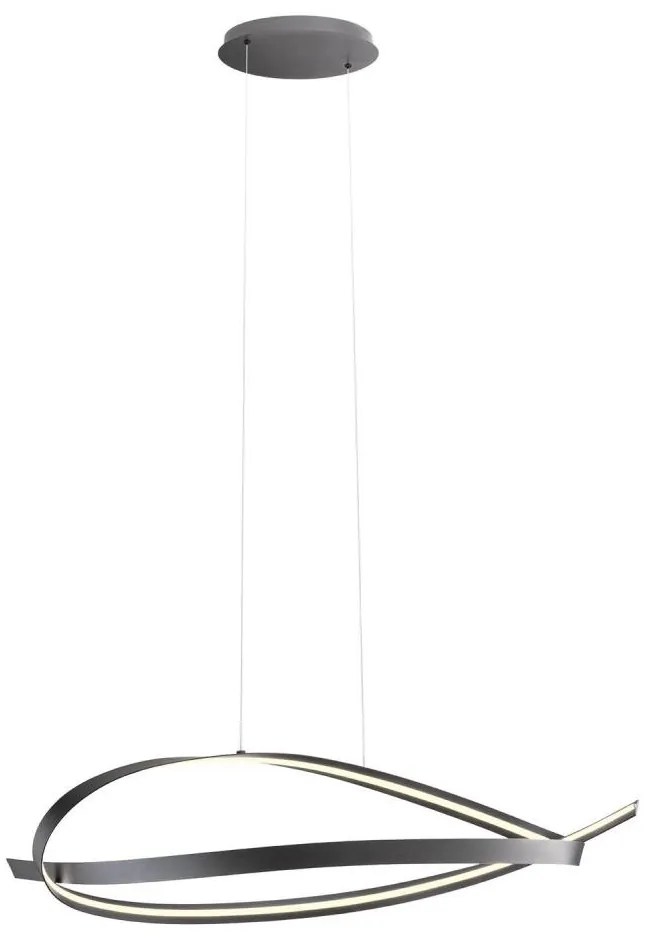 Redo 01-3617 - ściemnialny żyrandol LED na linkę IMPULS LED/38W/230V czarny