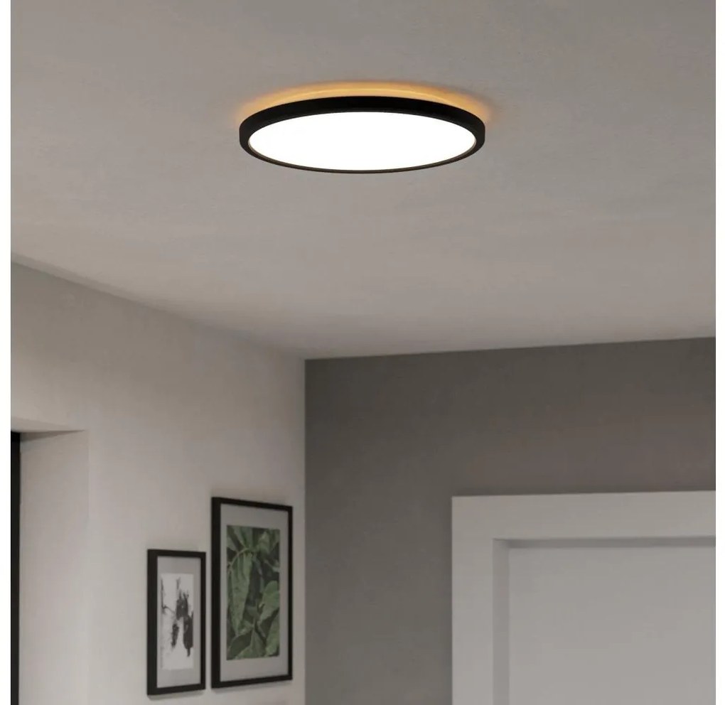 Eglo 901438-LED Lampa sufitowa łazienkowa ROVITO 13,9W/230V pr.30cm IP44 czarna