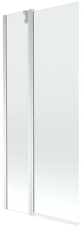 Mexen Flip parawan nawannowy 2-skrzydłowy 80 x 150 cm, transparent, chrom - 894-080-101-01-00