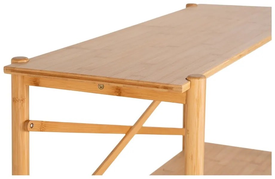 Bambusowa konsola w naturalnym kolorze 32x83 cm Manaus – House Nordic