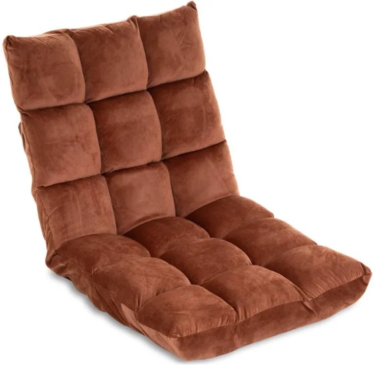 Składane krzesło podłogowe, 60 x 52 x 53 cm, brązowe