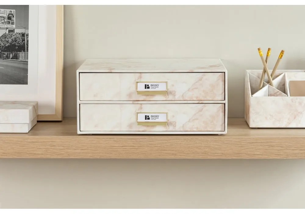 Kartonowy organizer z szufladką Birger Paper Laminate – Bigso