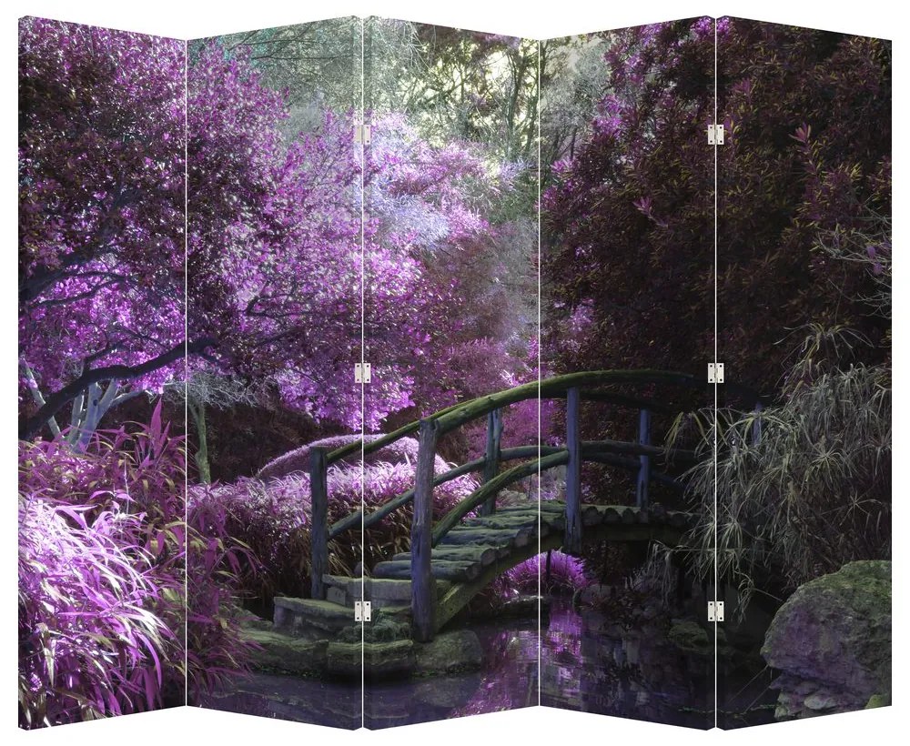 Parawan - Fioletowe drzewa (210x170 cm)