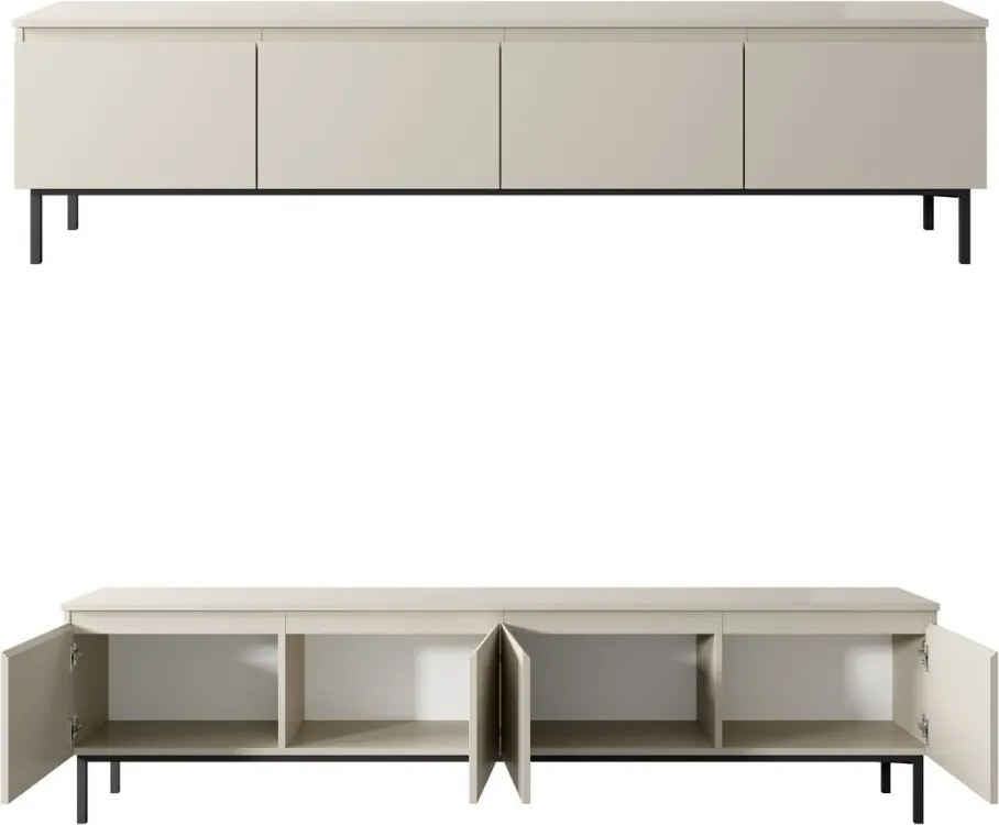 Kaszmirowa szafka RTV Silk szer. 200 cm