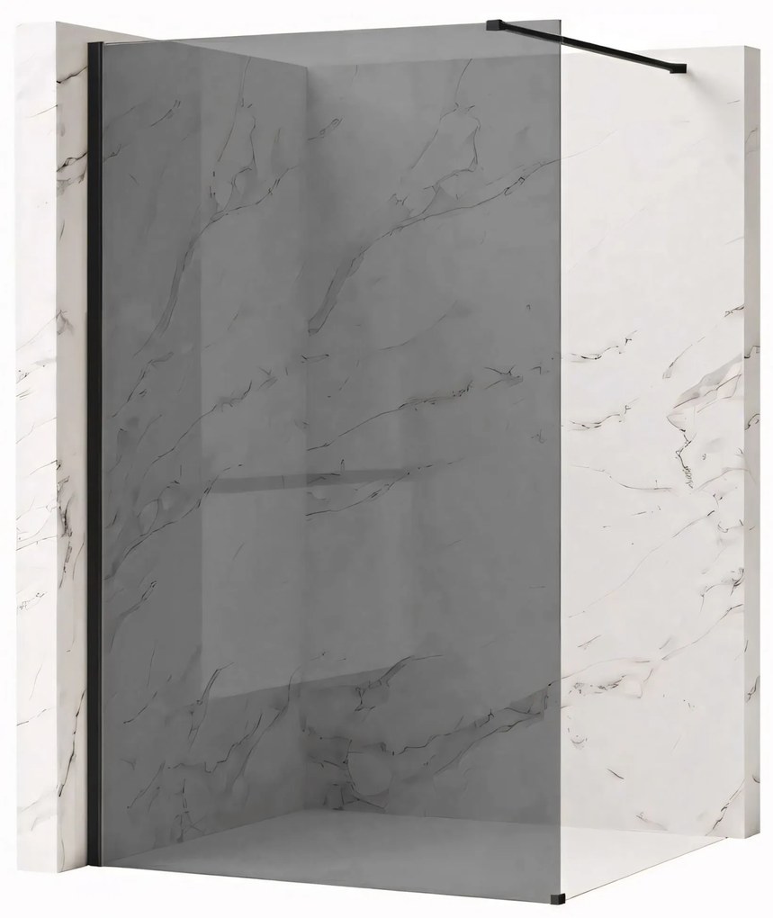 Kabina prysznicowa Walk-In Rea Flexi Grey / Black 100