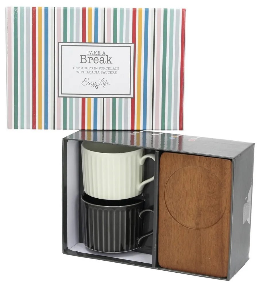 Zestaw filiżanek Giorno Duo 250ml black