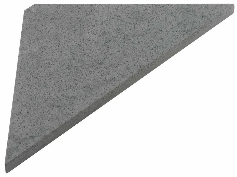 SAPHO AE200-4033 Abeline półka narożna rockstone 20 x 20 cm, concrete