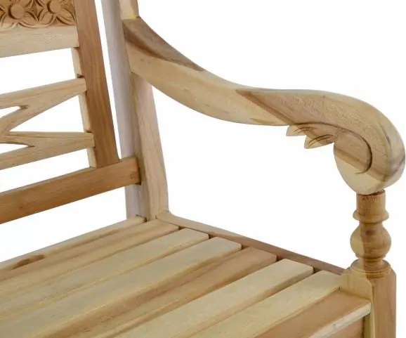 Drewniana 2-osobowa ławka dla dzieci