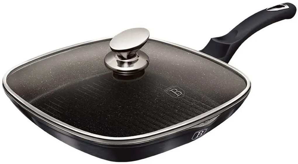 Grillowa patelnia z pokrywą na indukcję M7-C63