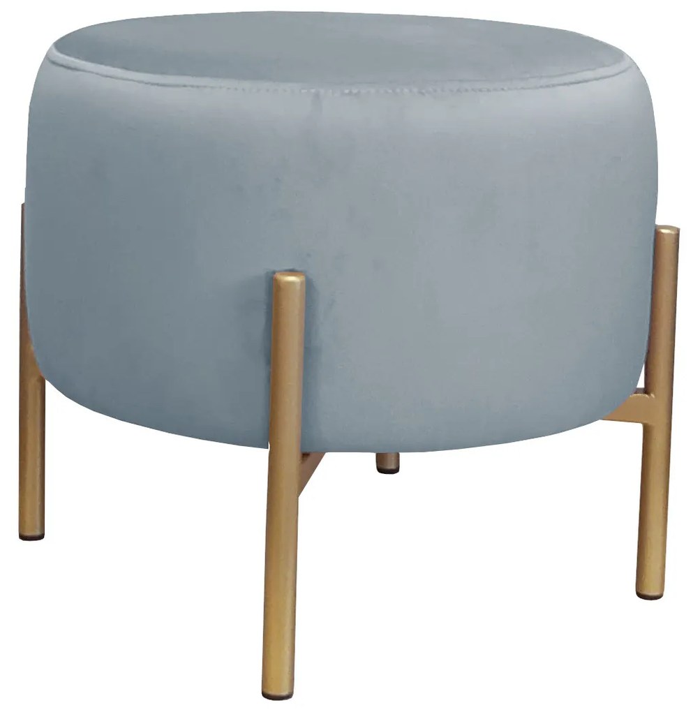 Pufa OLA LOFT ławka podnóżek metal złota BL06