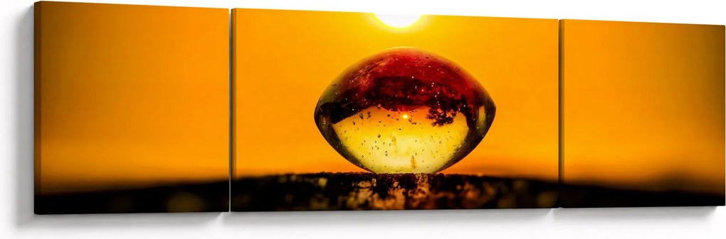 Obraz szklanej kropli (170x50 cm)