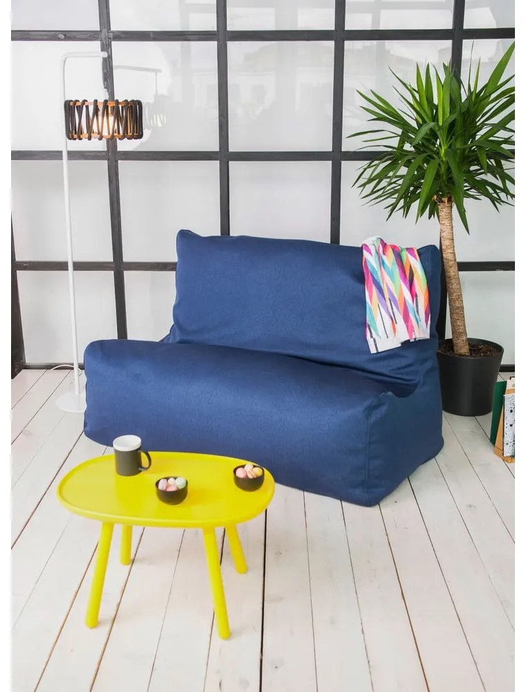 Kremowy worek do siedzenia z materiału bouclé Sofa Seat Lounge – SLOWDOWN