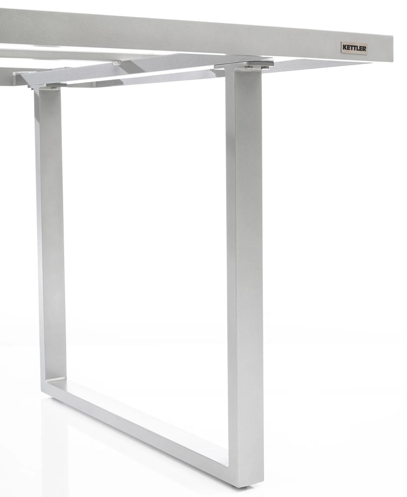 Stelaż stołu Ego Modular Dining 160 x 95 x 68 cm srebrny / stal KETTLER