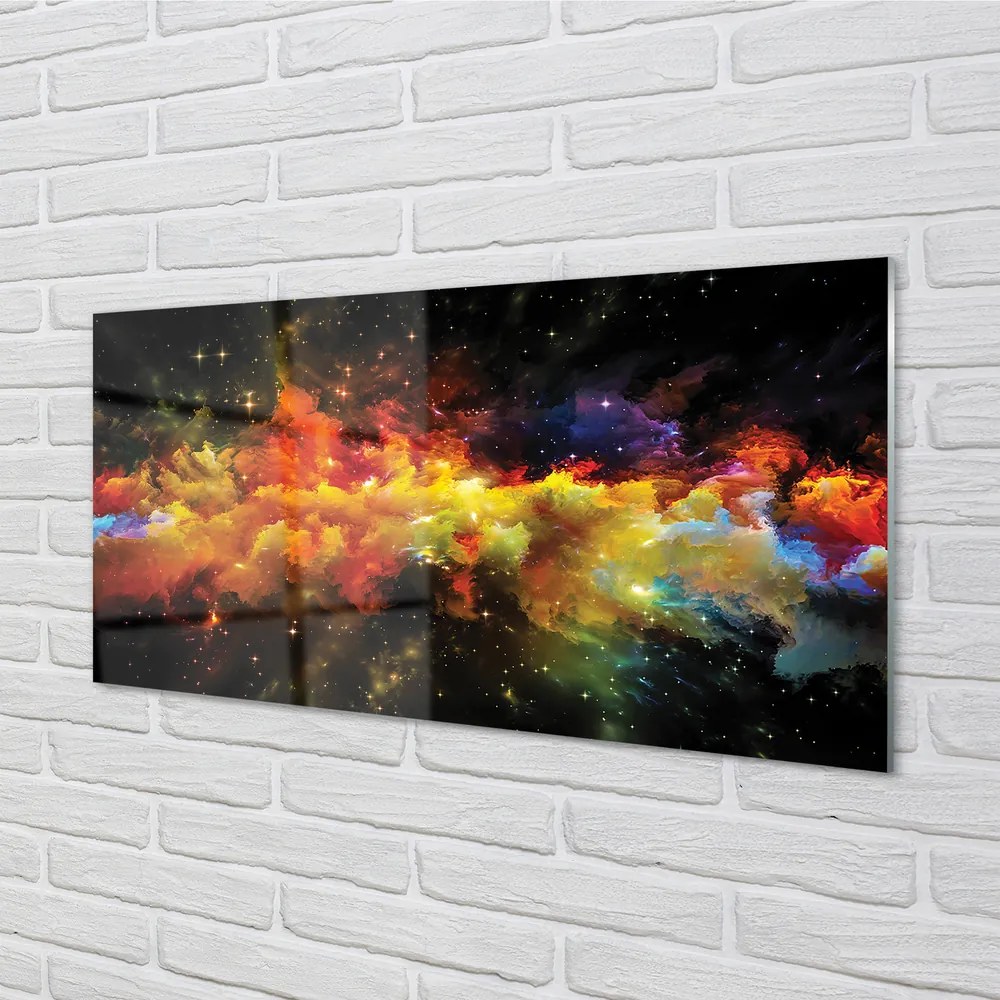 Panel Kuchenny Szklany Słoneczna Geometria Złota