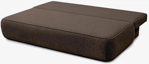 Sofa z Funkcją Spania ARVETO Mocca Boucle Nowoczesna