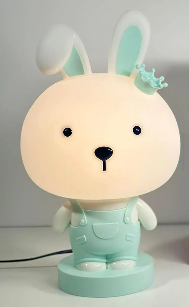 Zielona dziecięca lampka nocna króliczek - A363 H6-N01