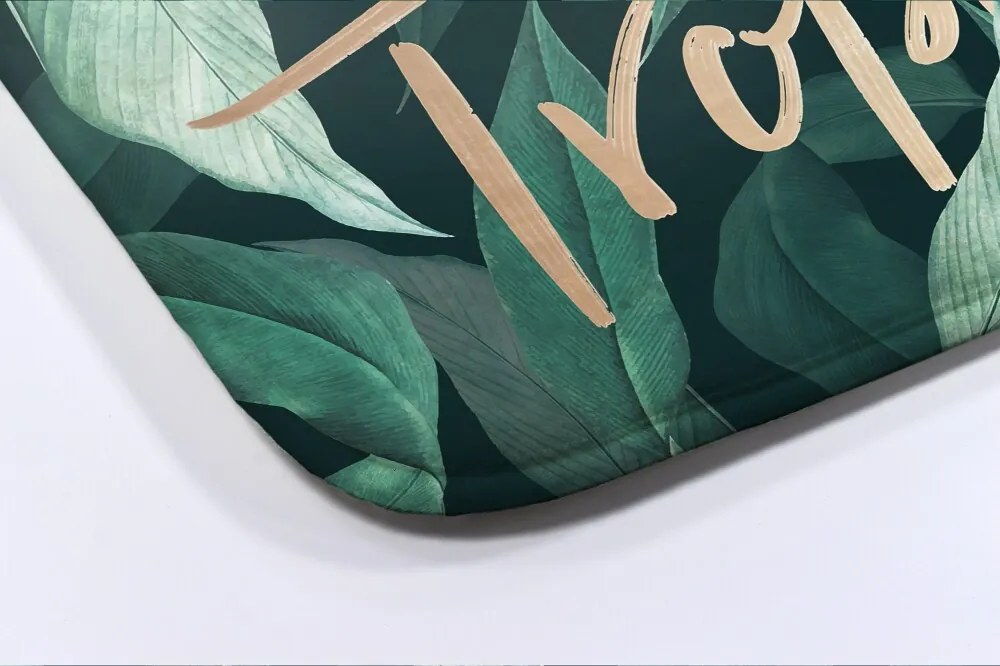 Dywanik łazienkowy antypoślizgowy Dywanik łazienkowy antypoślizgowy tropikalne liście