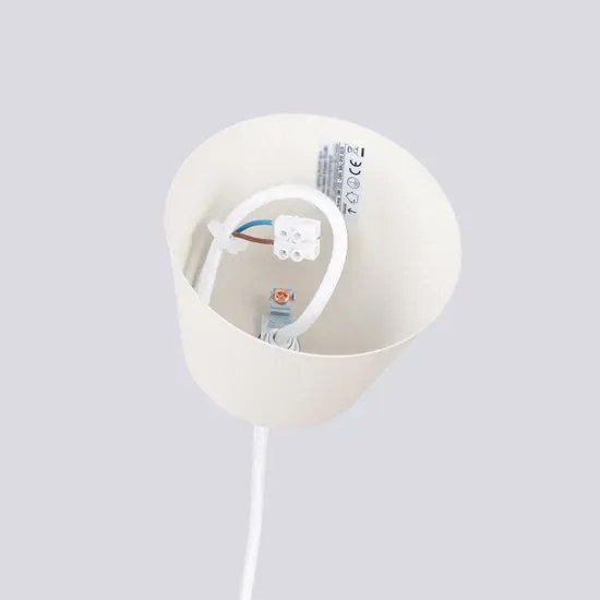 Beżowa industrialna lampa wisząca L2-E22