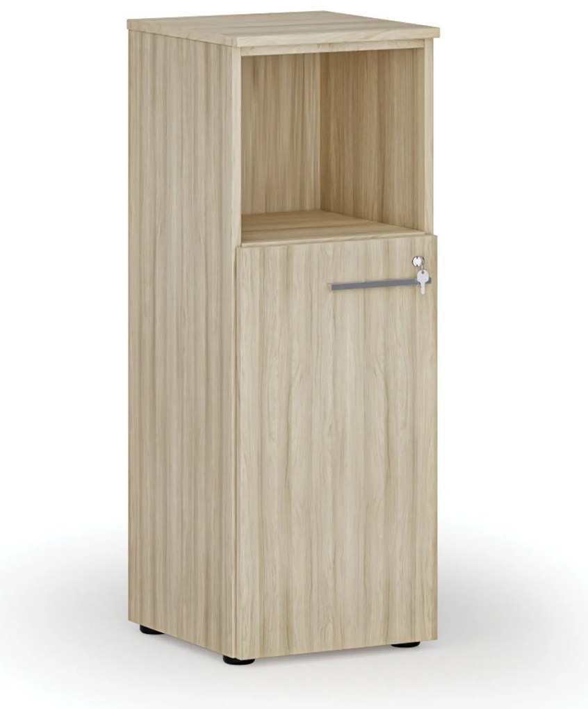 Szafa biurowa kombinowana PRIMO WOOD, 400 x 420 x 1087 mm, dąb naturalny