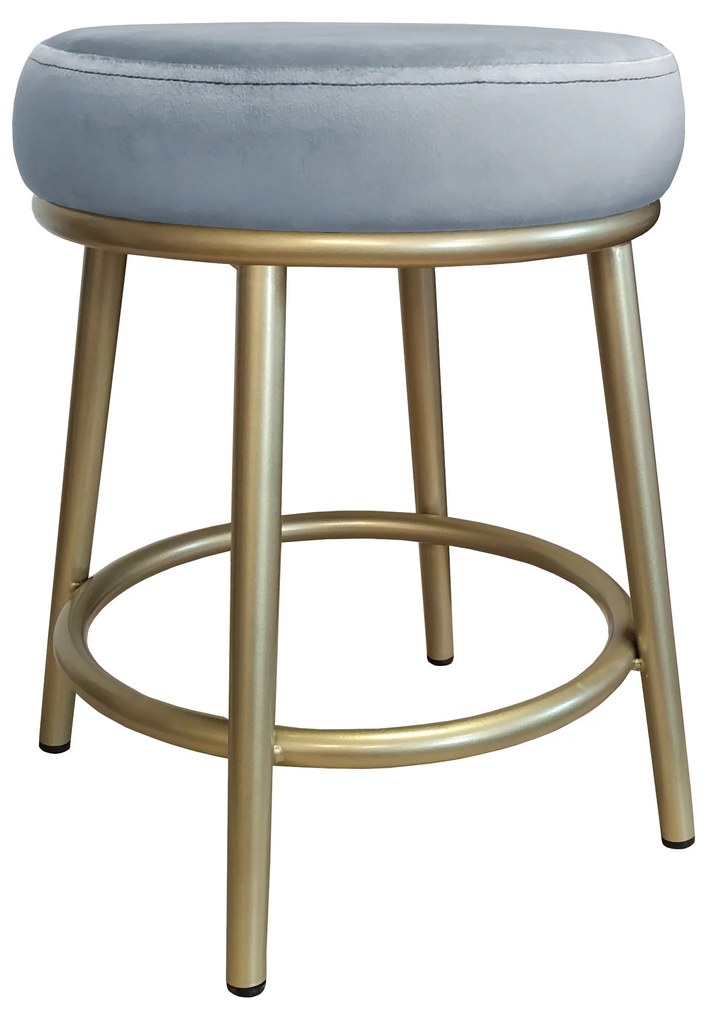 Taboret Ben noga metalowa złota BL06