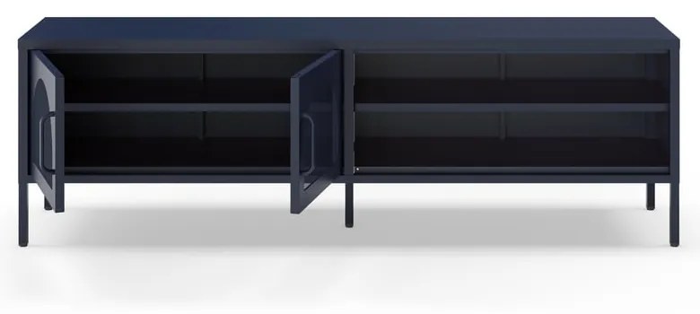 Ciemnoniebieska szafka pod TV 160x50 cm Diora – Marckeric