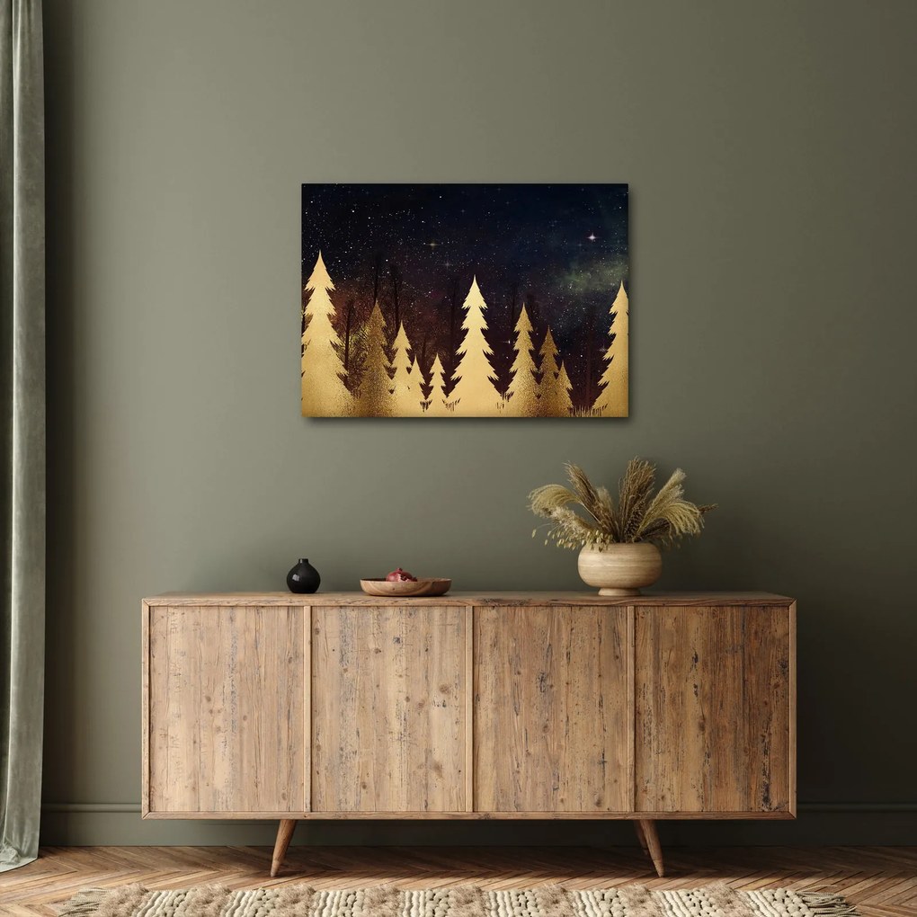 Obraz - Złota noc (70x50 cm)