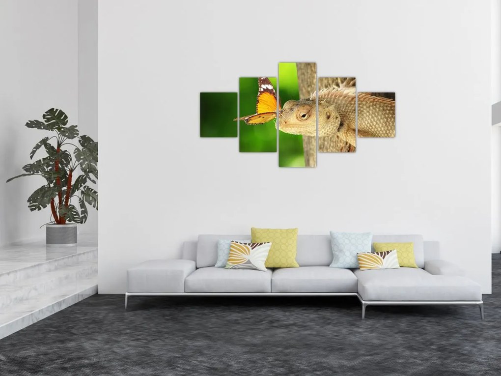 Obraz - Jaszczurka (125x70 cm)