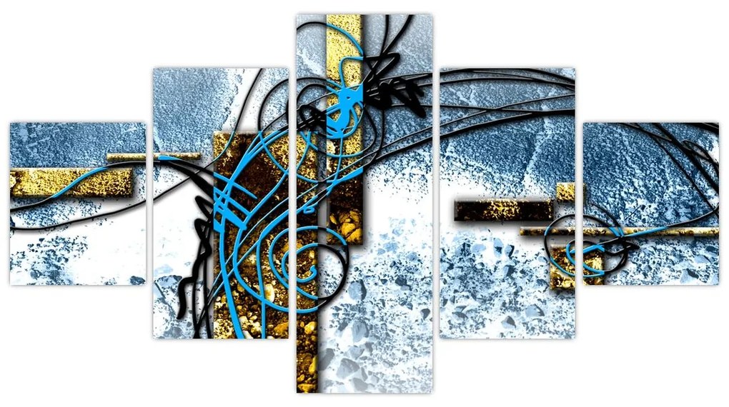 Abstrakcyjny obraz (125x70 cm)