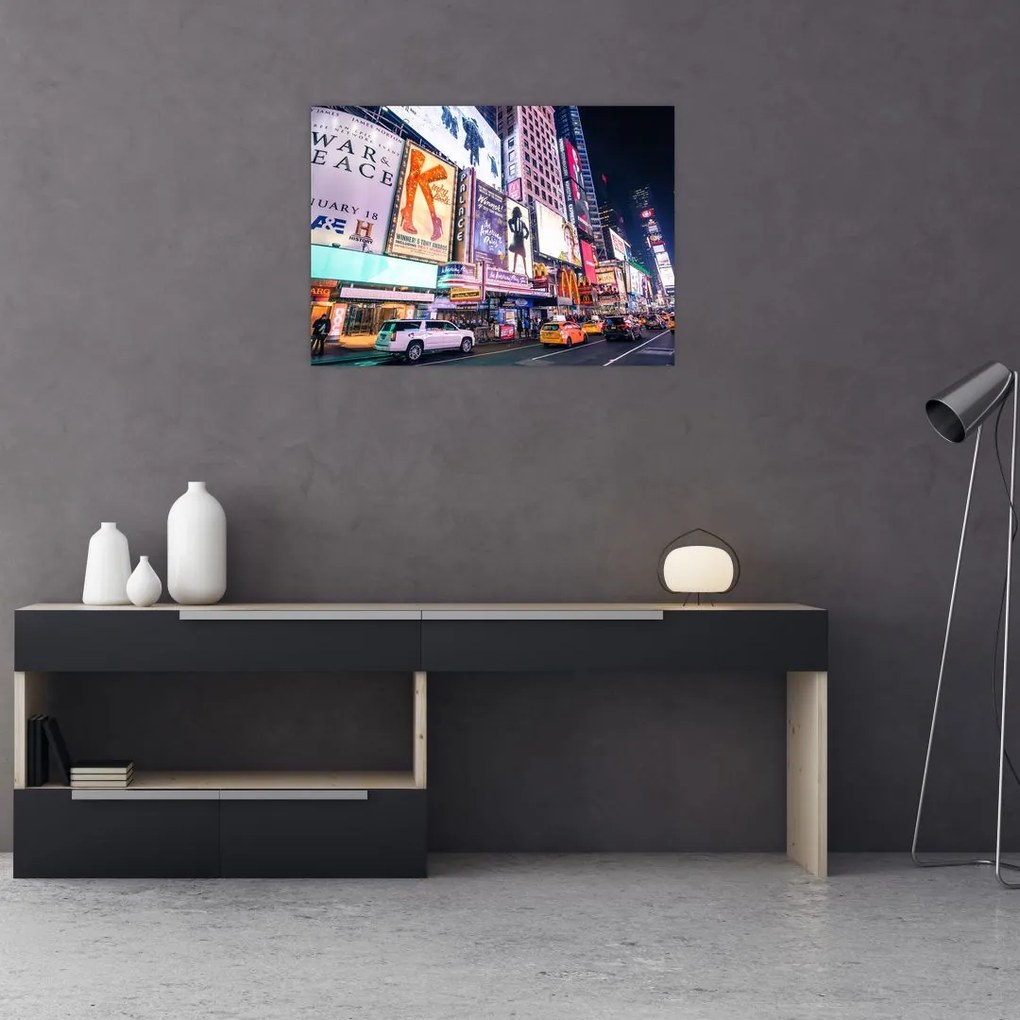 Obraz na szkle - New York Theater District (70x50 cm)