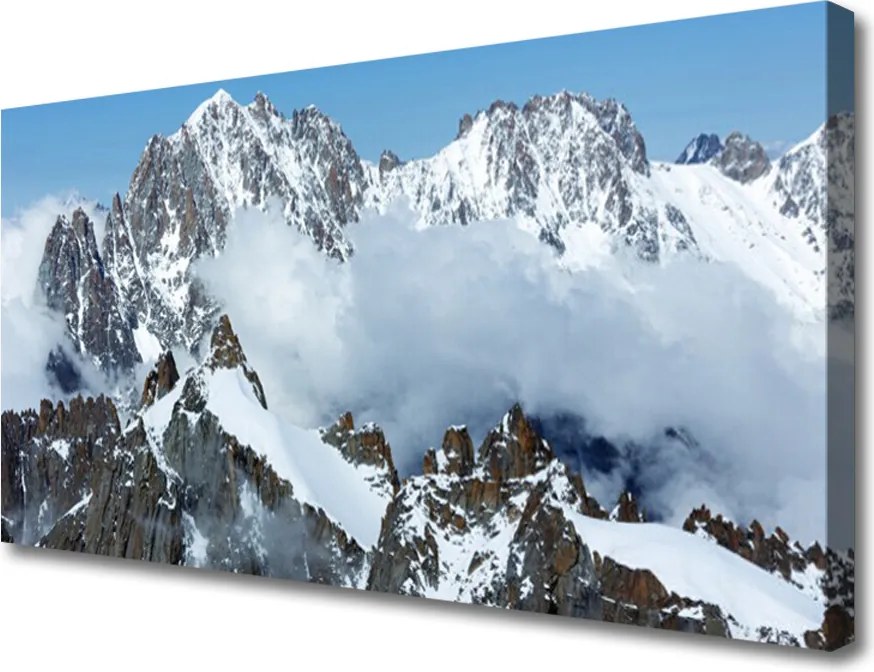 Obraz na płótnie Majestatyczne Szczyty Górskie