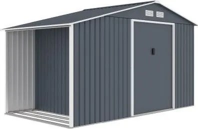 Domek ogrodowy LUKE B, 202 x 342 x 191 cm, metal