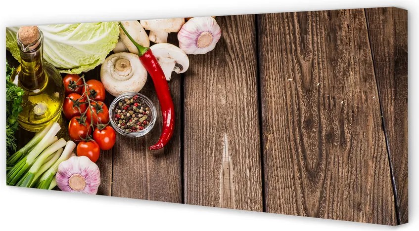 Obraz drukowany na płótnie Klasyczne Składniki Kuchni