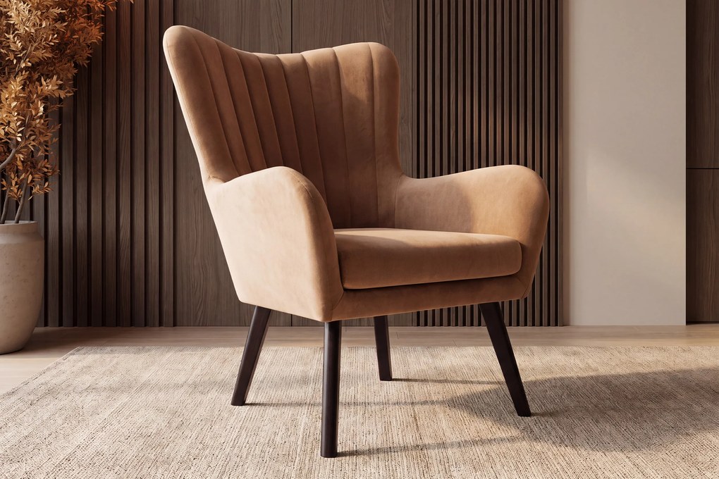 Fotel tapicerowany TED nowoczesny modern classic soft modern
