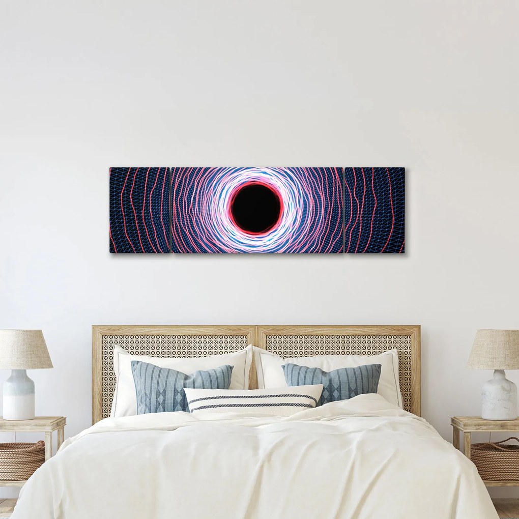 Obraz abstrakcji koła (170x50 cm)