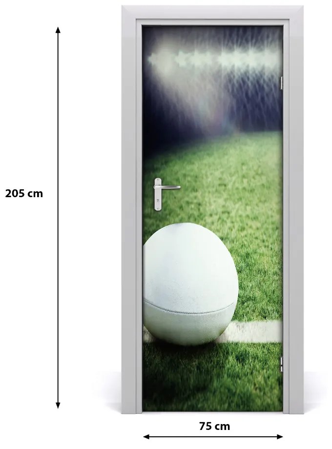 Fototapeta samoprzylepna na drzwi Piłka w rugby