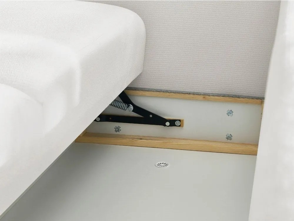 Biała rozkładana/ze schowkiem sofa 265 cm Ezechiel – Bobochic Paris