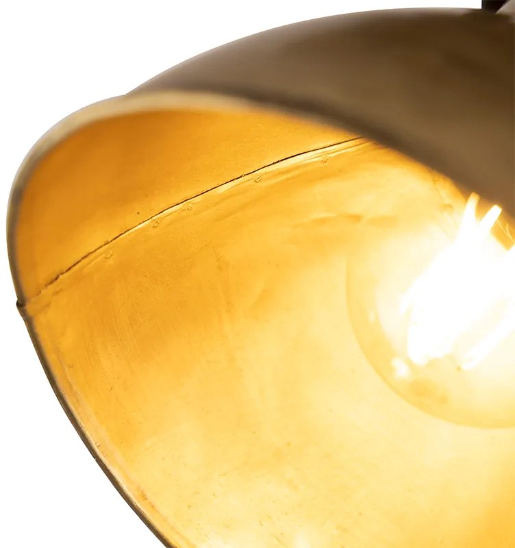 Inteligentny reflektor sufitowy brązowy z drewnem 18 cm z WiFi A60 - Mangoes