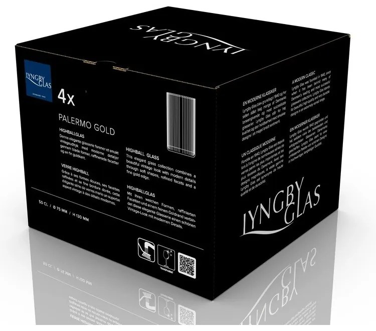 Szklanki zestaw 4 szt. 500 ml Palermo – Lyngby Glas