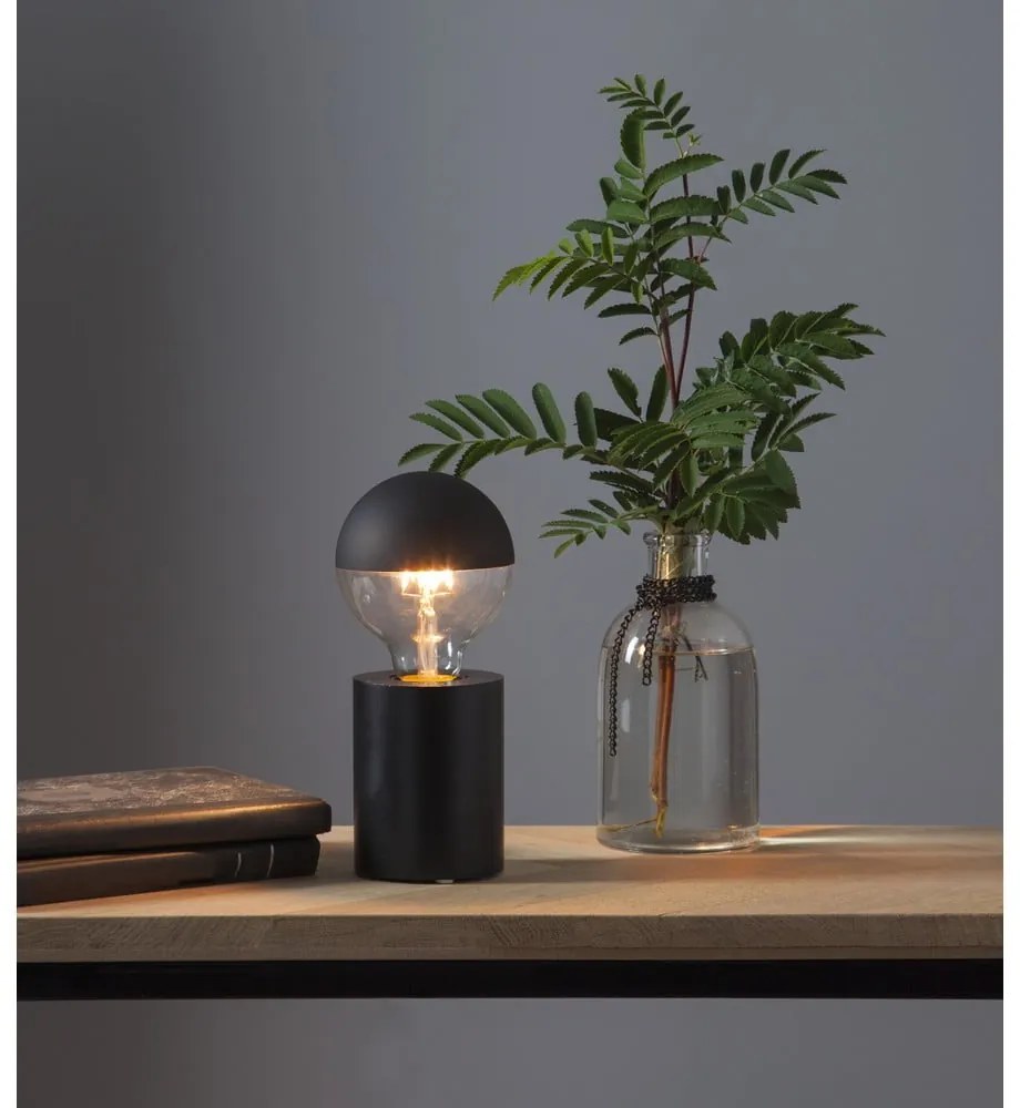 Czarna podstawa lampy 10 cm Tub – Star Trading
