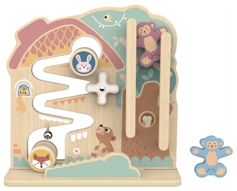 Tooky toy labirynt tablica edukacyjna tor 2w1 labirynt drewniany