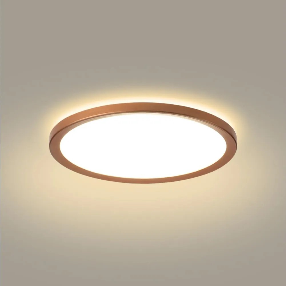 Brilagi - Oprawa sufitowa łazienkowa ULTRACIENKA LED/12W/230V śr. 22,5 cm różowe złoto IP54