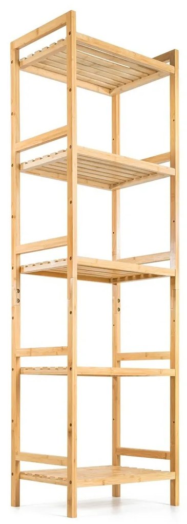 G21 Regał bambusowy, 5 półek, 5 pięter