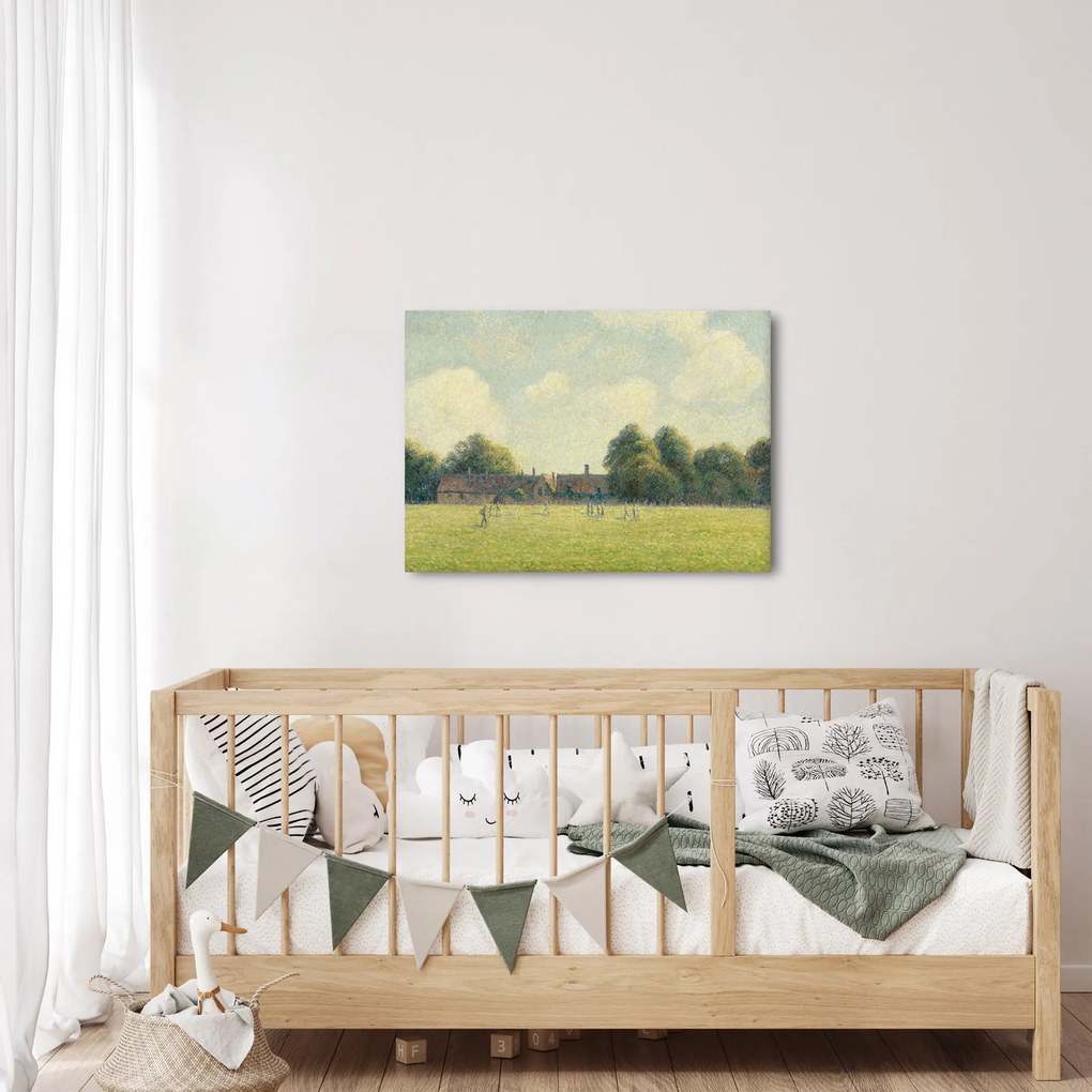Obraz - Camille Pissarro, Hampton Court Green, reprodukcje (70x50 cm)