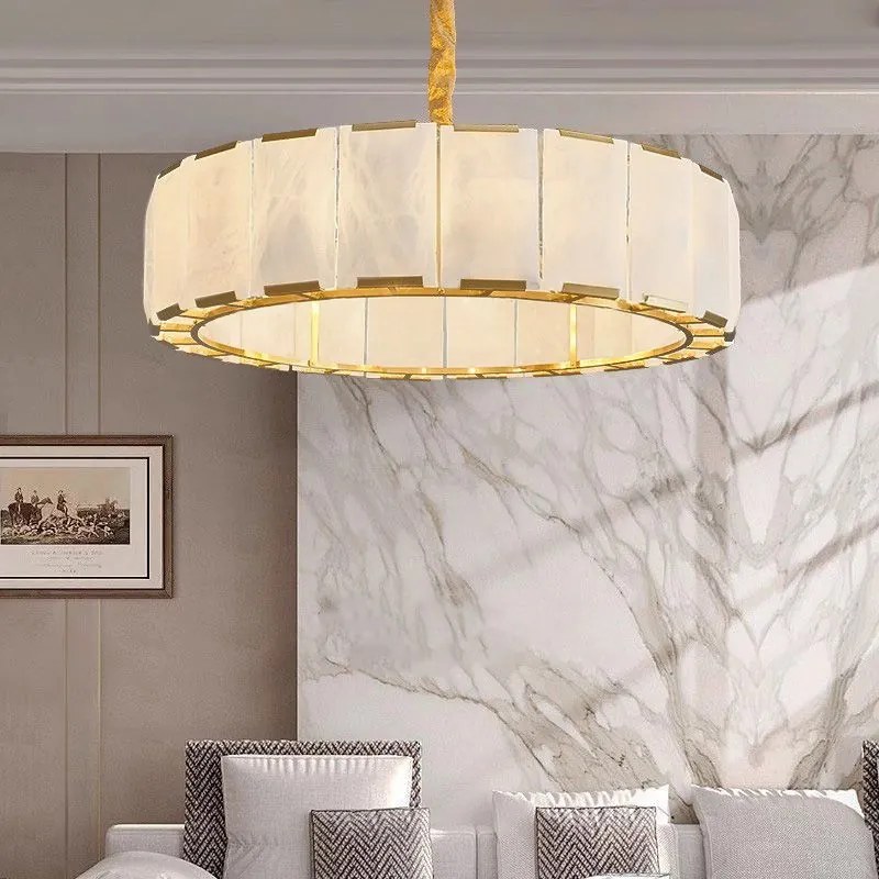 LAMPA SUFITOWA WISZĄCA APP1797-8CP ZŁOTA SZCZOTKOWANA
