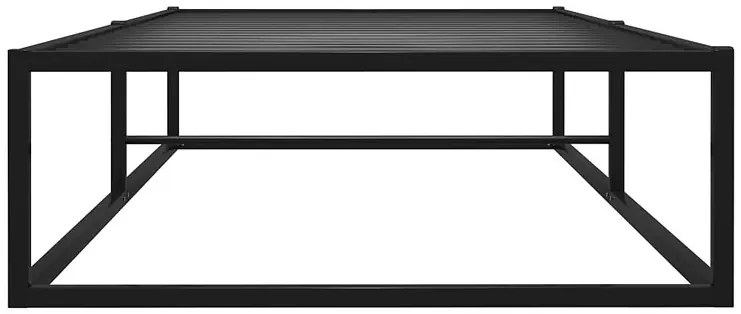 Czarne Loftowe Łóżko Metalowe 90X200 Cm R3-G83