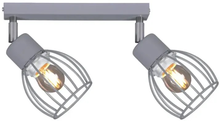 Szara druciana lampa sufitowa punktowa loft - S155 A4-F88