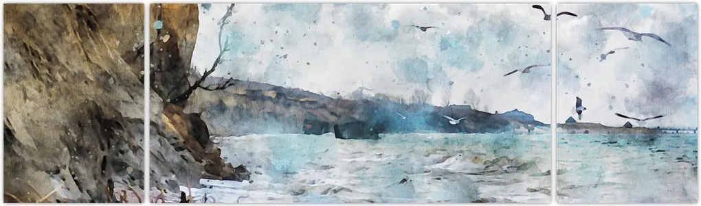 Obraz - Rafa, akwarela (170x50 cm)